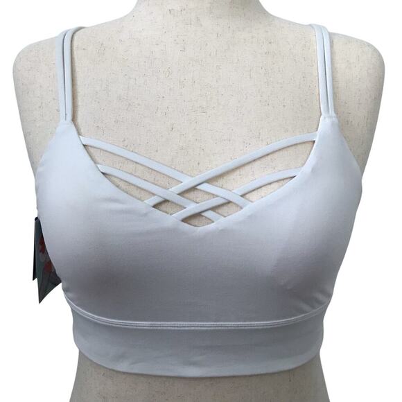 Joy Lab NWT White Sports Bra Women M - Picture 1 of 11